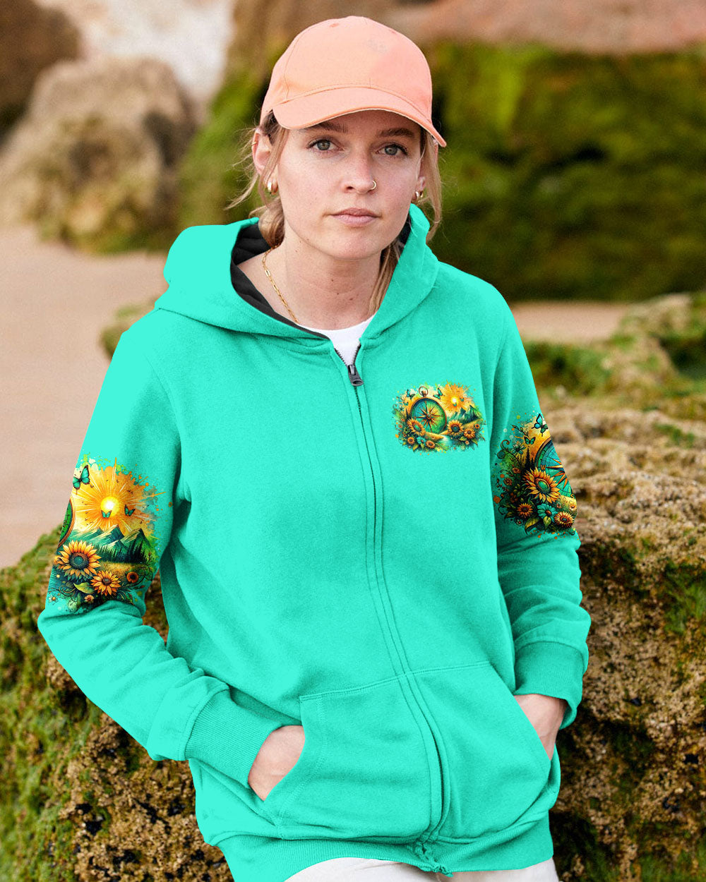 I GO TO NATURE TO BE SOOTHED AND HEALED COMPASS ALL OVER PRINT - TYHI2705242