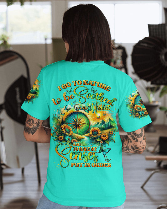 I GO TO NATURE TO BE SOOTHED AND HEALED COMPASS ALL OVER PRINT - TYHI2705242