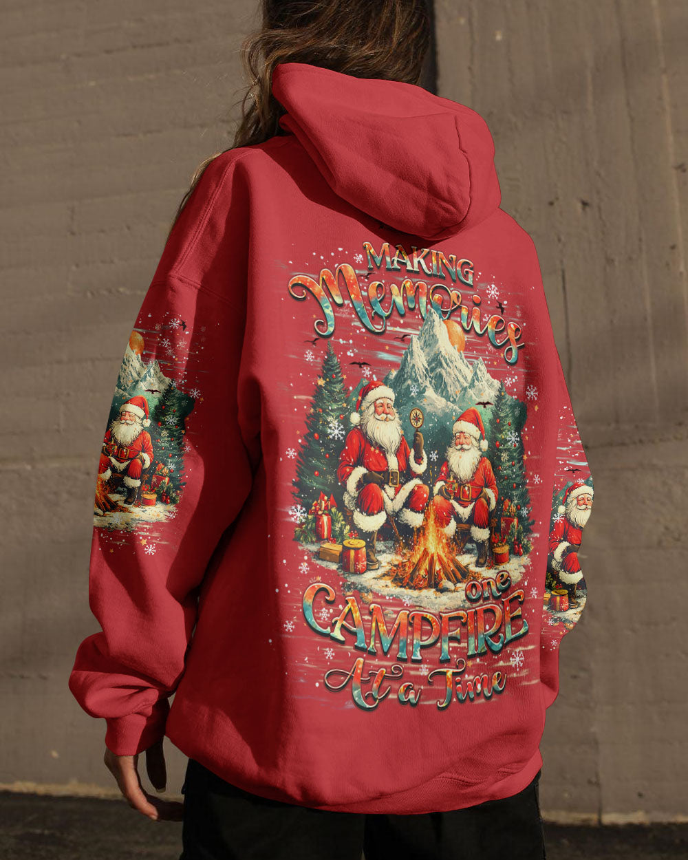 MAKING MEMORIES ONE CAMPFIRE AT A TIME CHRISTMAS ALL OVER PRINT - TYHN1211249