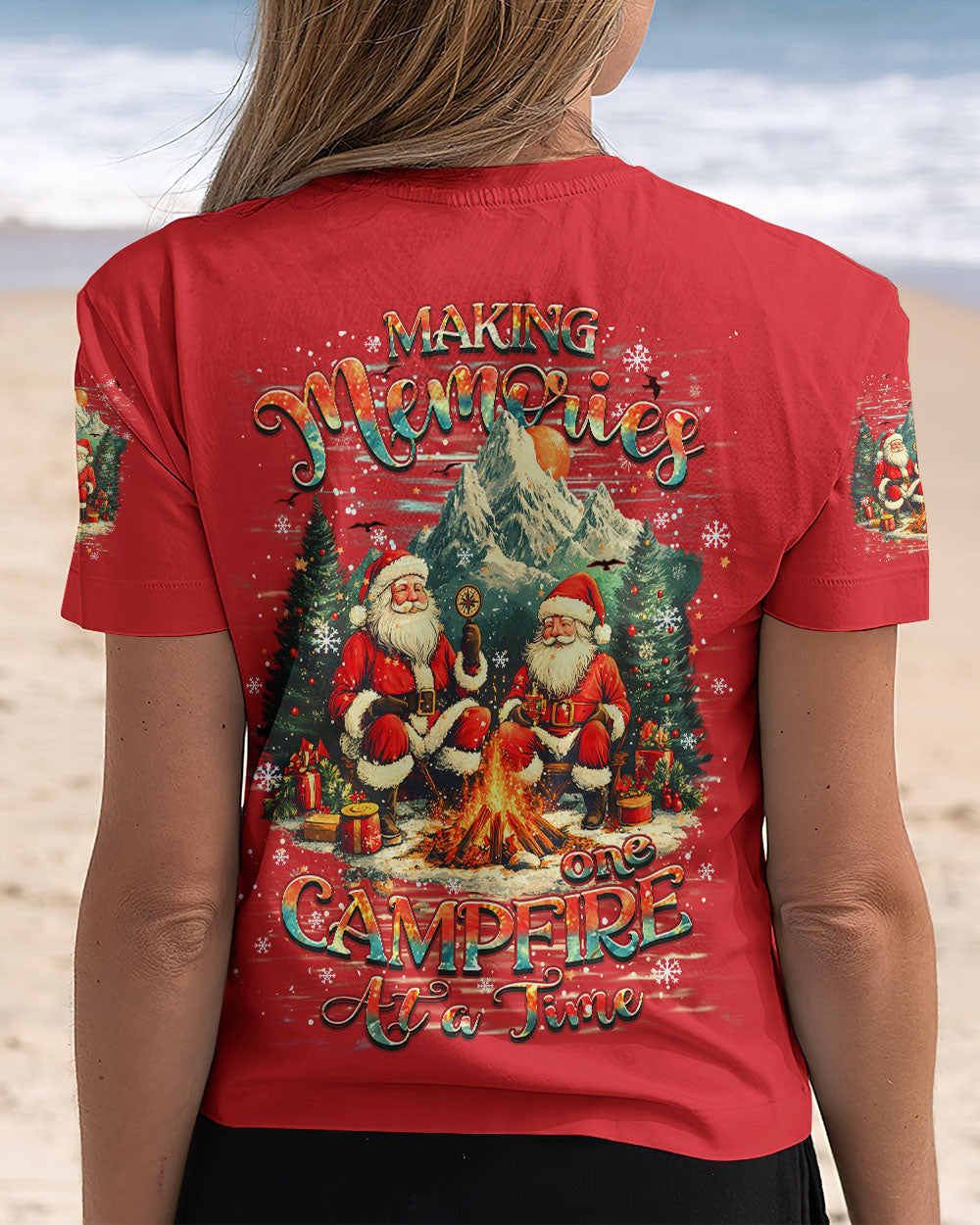 MAKING MEMORIES ONE CAMPFIRE AT A TIME CHRISTMAS ALL OVER PRINT - TYHN1211249