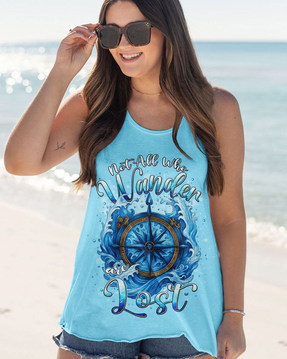 NOT ALL WHO WANDER ARE LOST COMPASS ALL OVER PRINT - TYPQ1807252