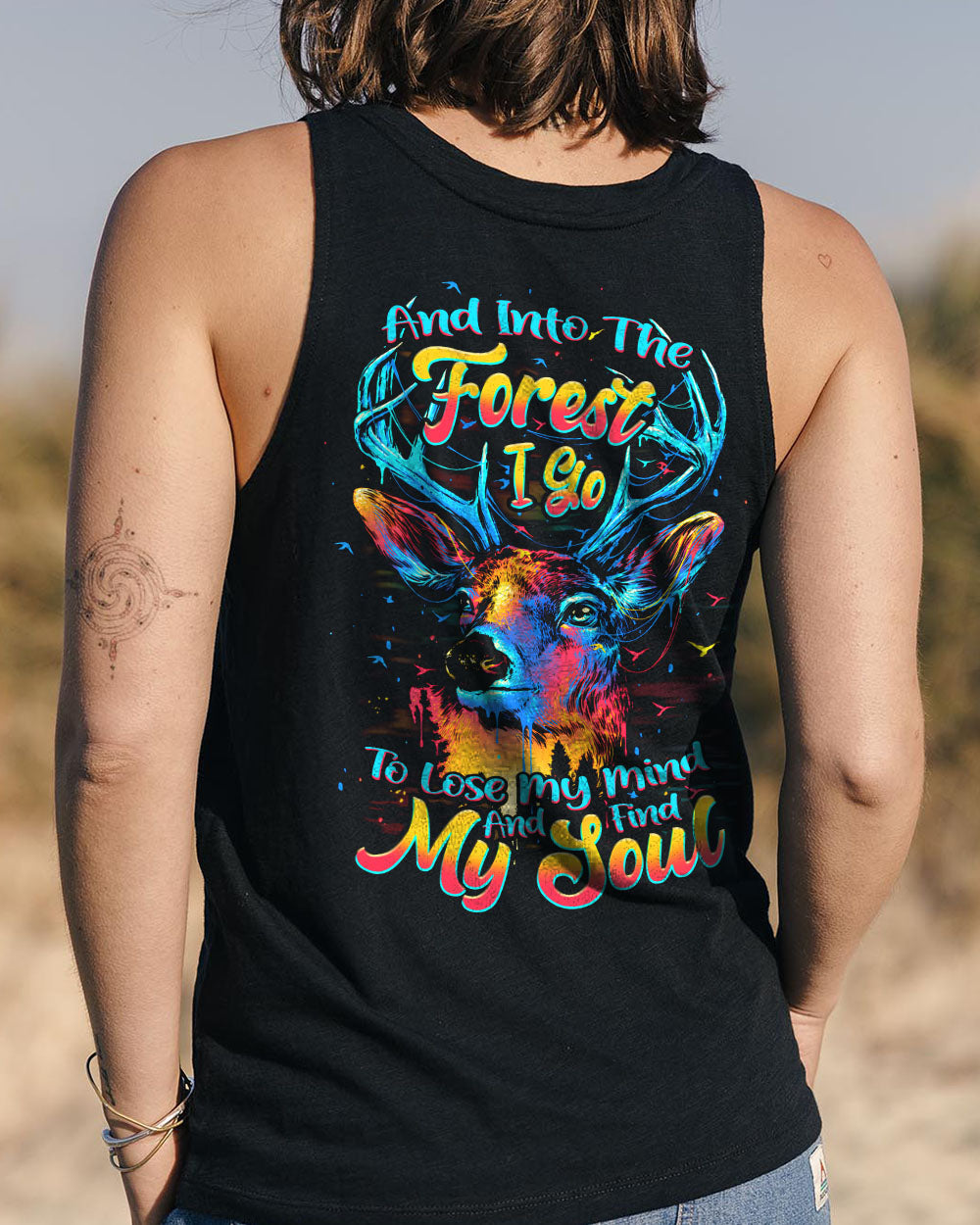 AND INTO THE FOREST I GO DEER ALL OVER PRINT - TYPQ1908253