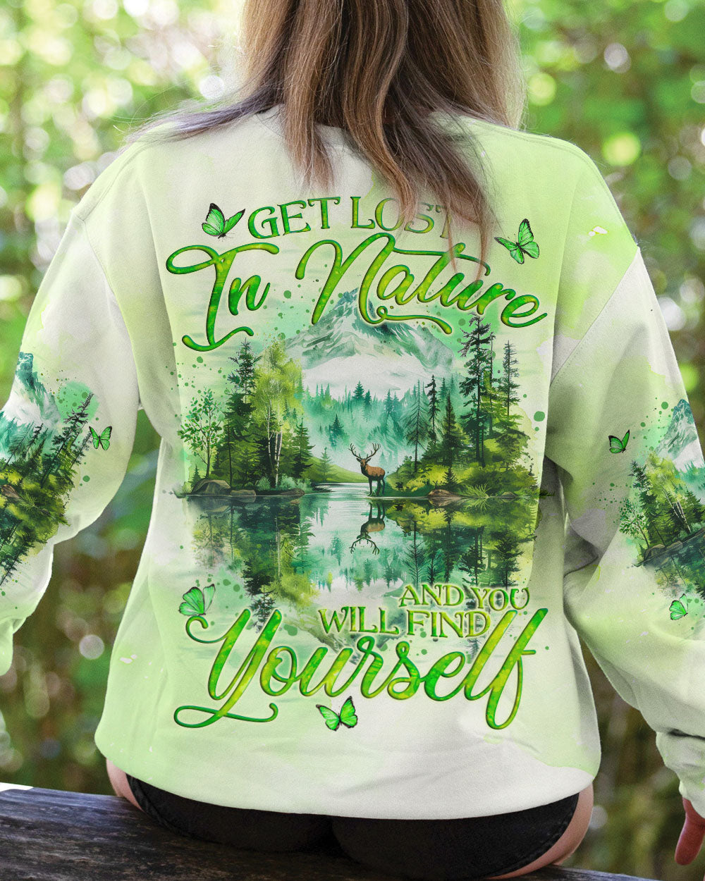 GET LOST IN NATURE AND FIND YOURSELF COMPASS ALL OVER PRINT - TYQY0110244