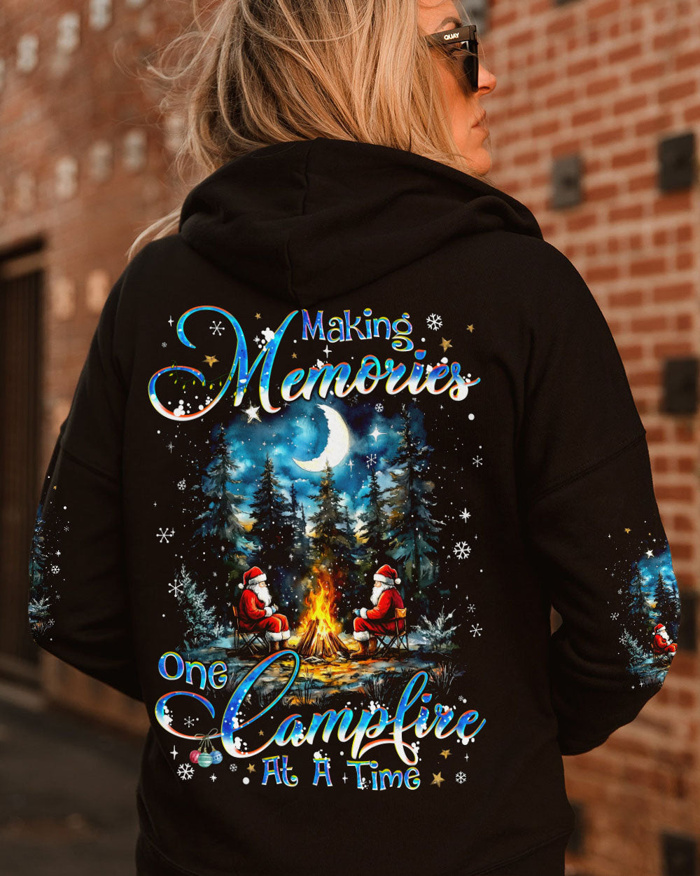 MAKING MEMORIES ONE CAMPFIRE AT A TIME CHRISTMAS ALL OVER PRINT - TYQY0510241