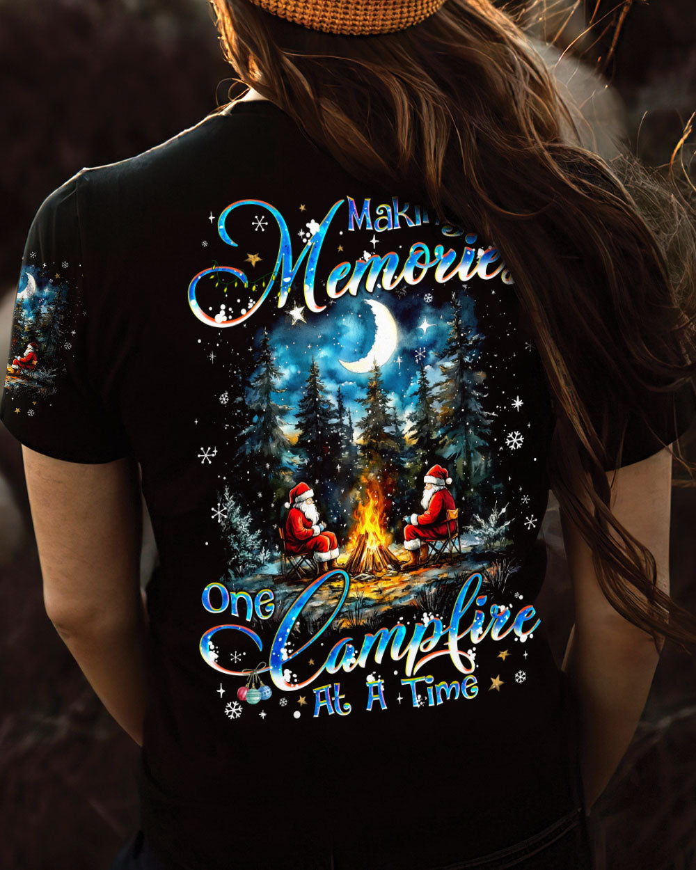 MAKING MEMORIES ONE CAMPFIRE AT A TIME CHRISTMAS ALL OVER PRINT - TYQY0510241