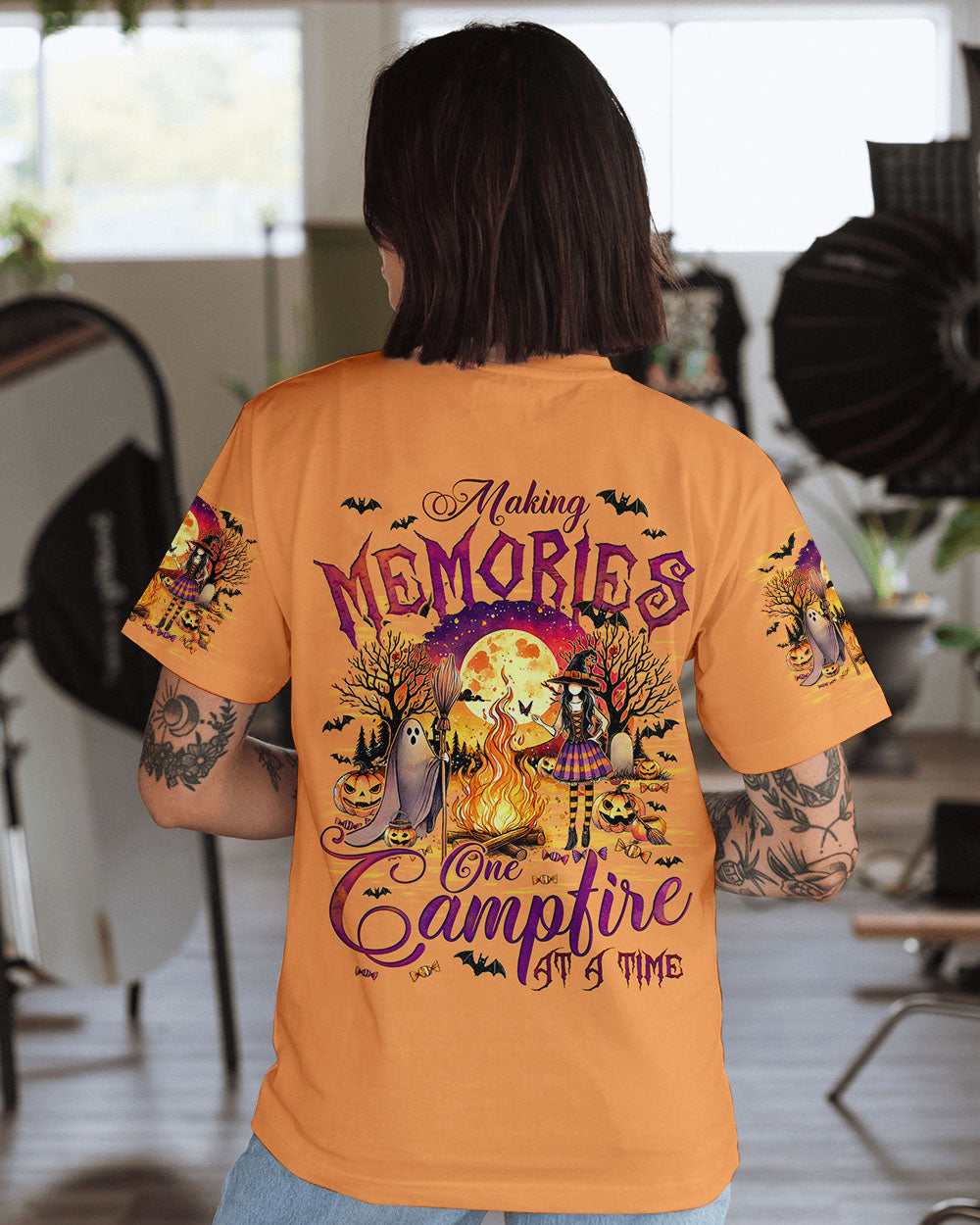 MAKING MEMORIES ONE CAMPFIRE AT A TIME HALLOWEEN ALL OVER PRINT - TYQY0708242