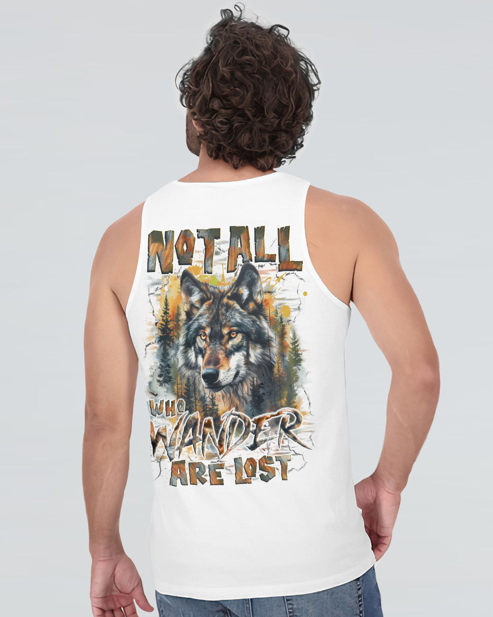 NOT ALL WHO WANDER ARE LOST WOLF ALL OVER PRINT - TYQY1009241