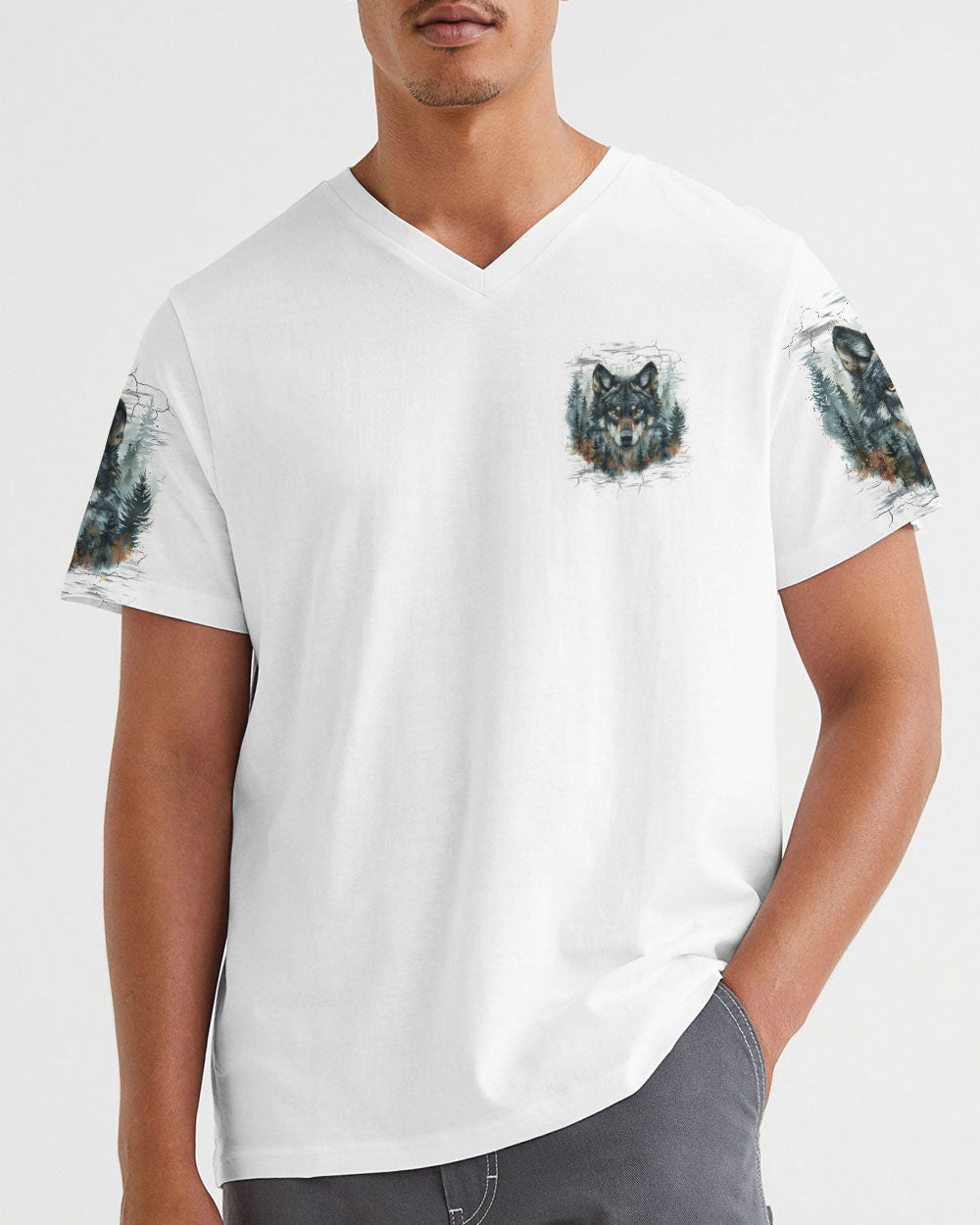 THE CLOSER I GET TO NATURE WOLF ALL OVER PRINT - TYQY1109242