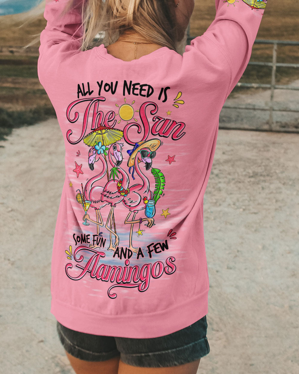 ALL YOU NEED FLAMINGO ALL OVER PRINT - TYQY1804253