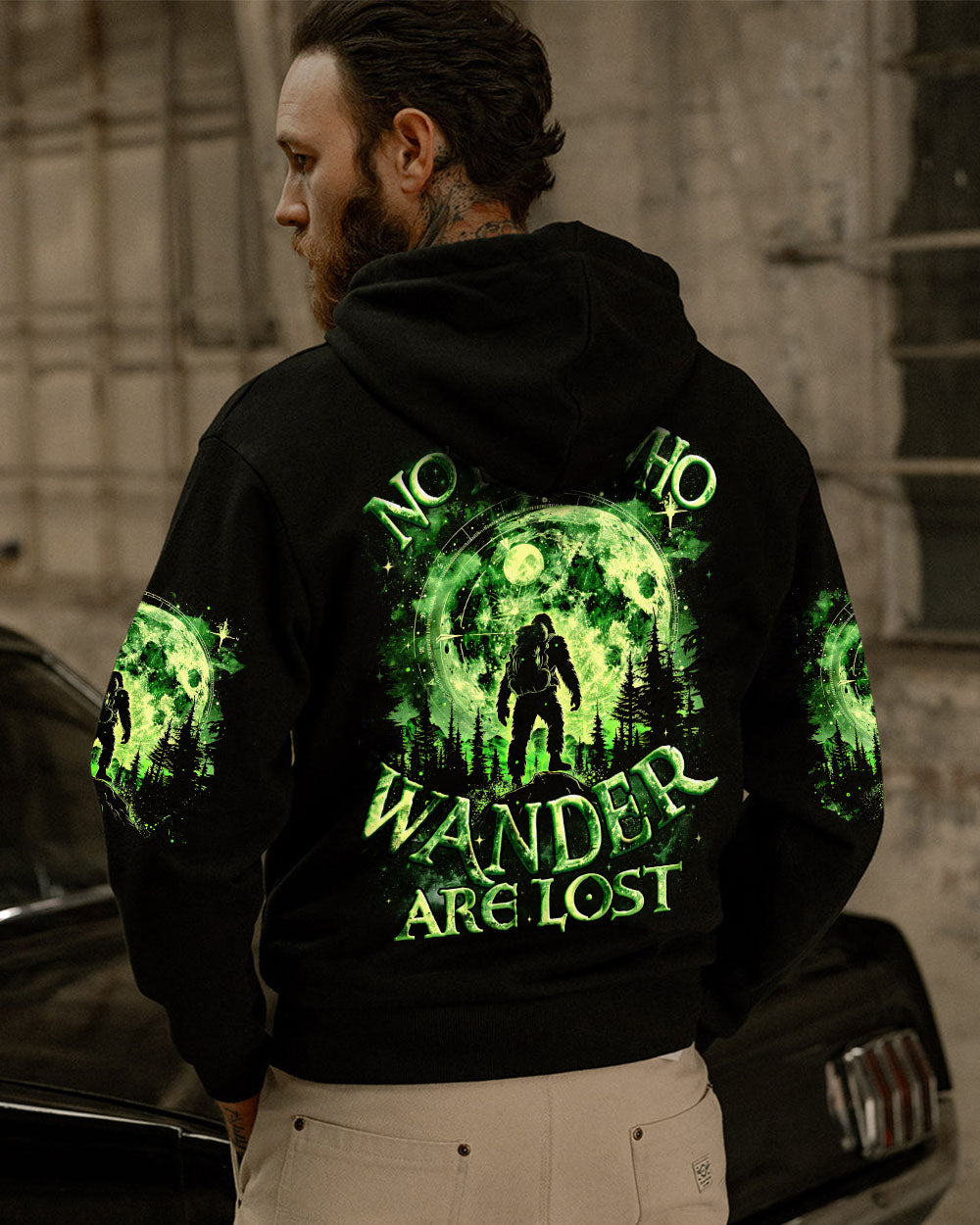 NOT ALL WHO WANDER ARE LOST BIGFOOT ALL OVER PRINT - TYQY2001253