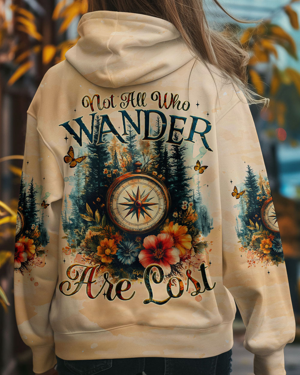 NOT ALL WHO WANDER ARE LOST COMPASS ALL OVER PRINT - TYQY2009242