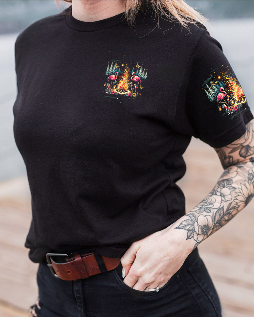 AMAZING CAMPING MEMORIES FLAMINGO ALL OVER PRINT - TYQY2106244