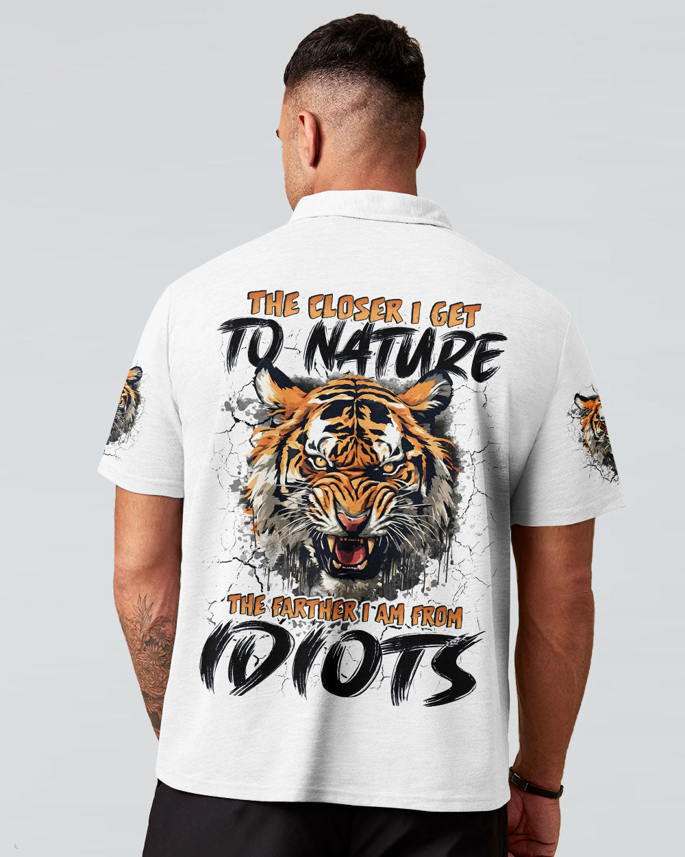THE CLOSER I GET TO NATURE TIGER ALL OVER PRINT - TYQY2111242