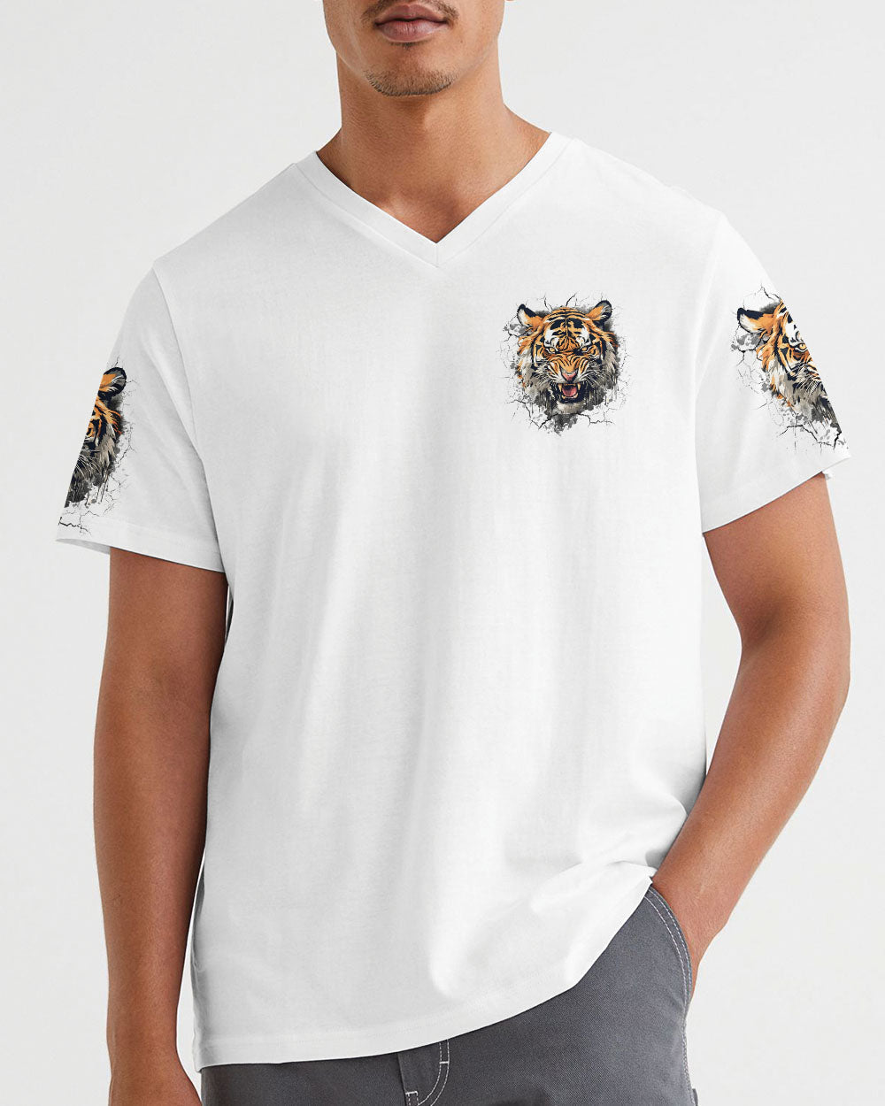 THE CLOSER I GET TO NATURE TIGER ALL OVER PRINT - TYQY2111242