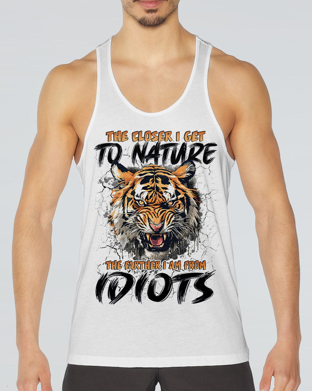 THE CLOSER I GET TO NATURE TIGER ALL OVER PRINT - TYQY2111242