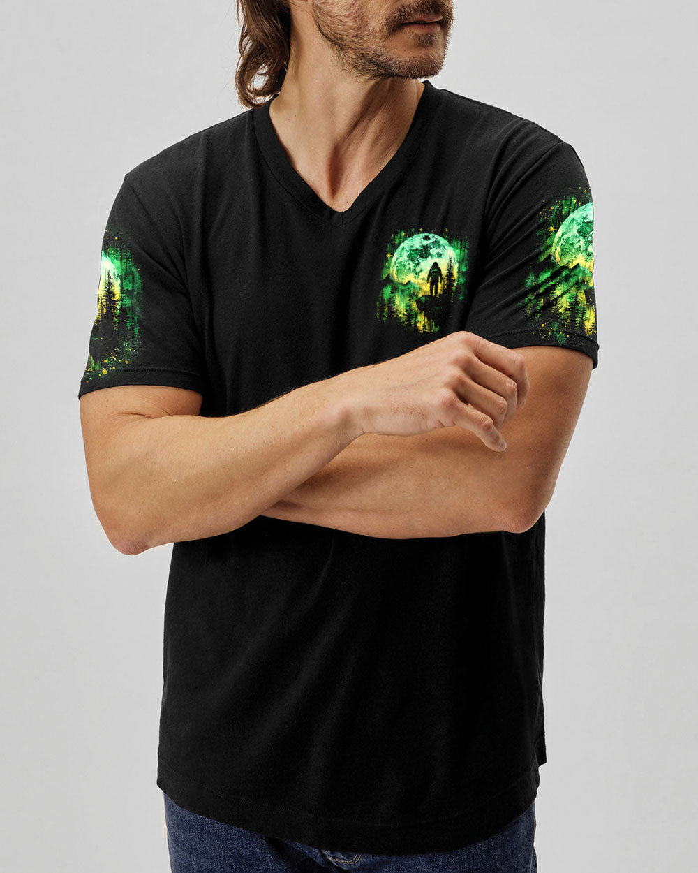AND INTO THE FOREST I GO BIGFOOT ALL OVER PRINT - TYQY2301252