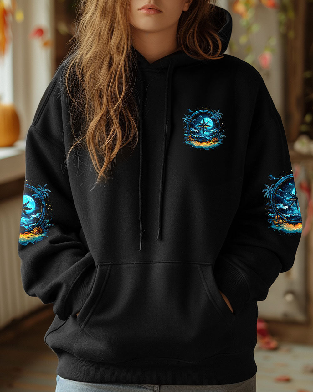 NOT ALL WHO WANDER ARE LOST COMPASS ALL OVER PRINT - TYQY2503251