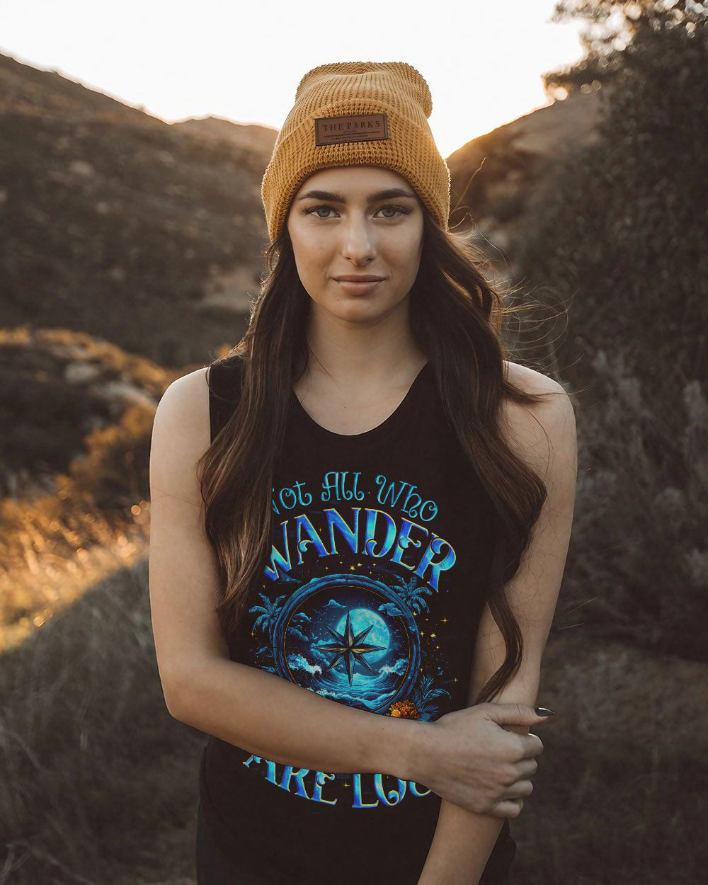 NOT ALL WHO WANDER ARE LOST COMPASS ALL OVER PRINT - TYQY2503251