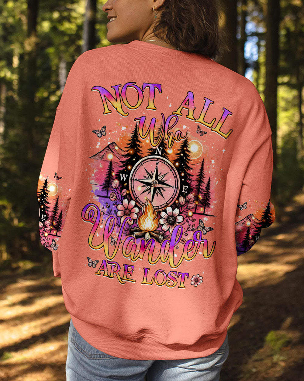 NOT ALL WHO WANDER ARE LOST COMPASS ALL OVER PRINT - TYQY2506244