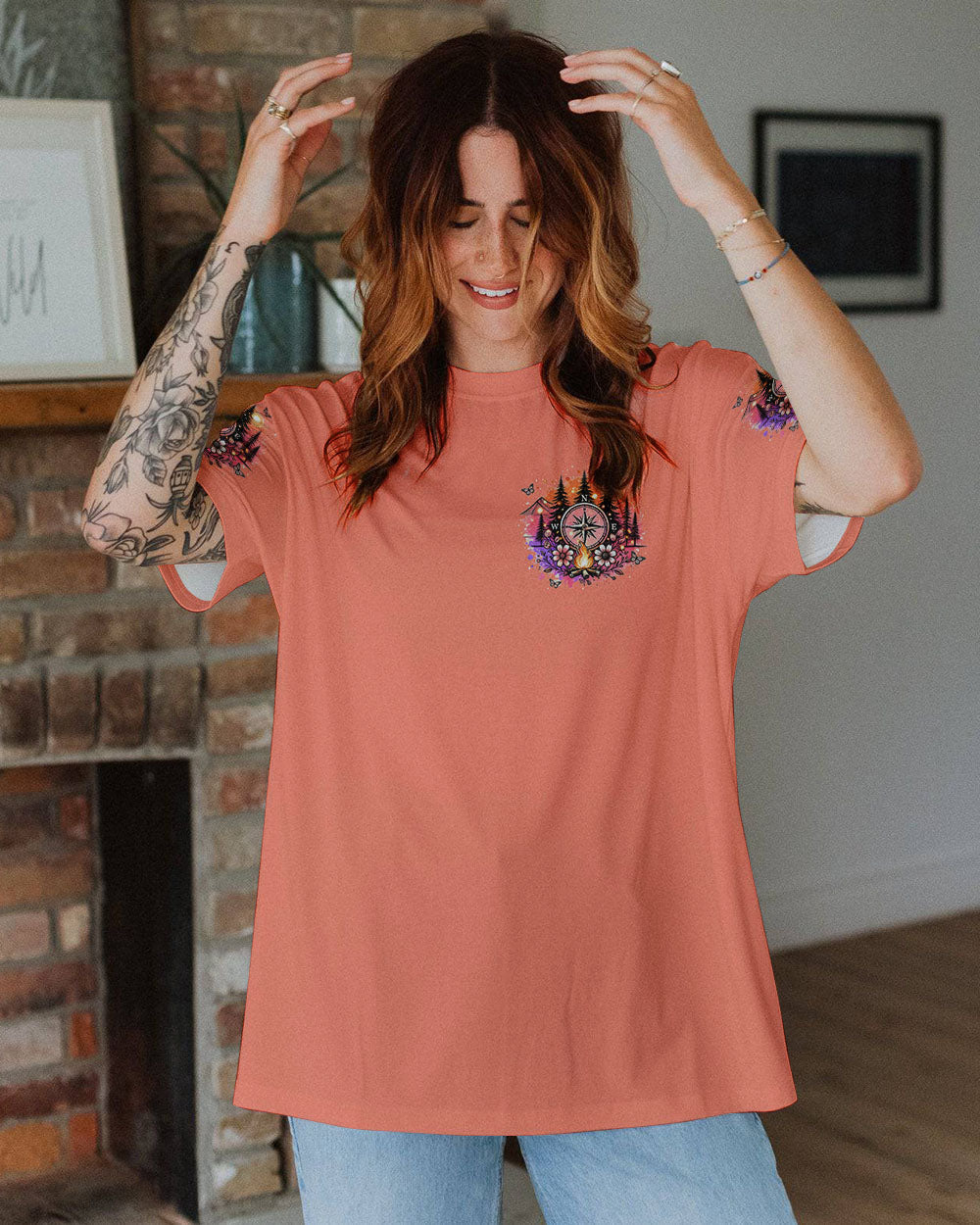 NOT ALL WHO WANDER ARE LOST COMPASS ALL OVER PRINT - TYQY2506244