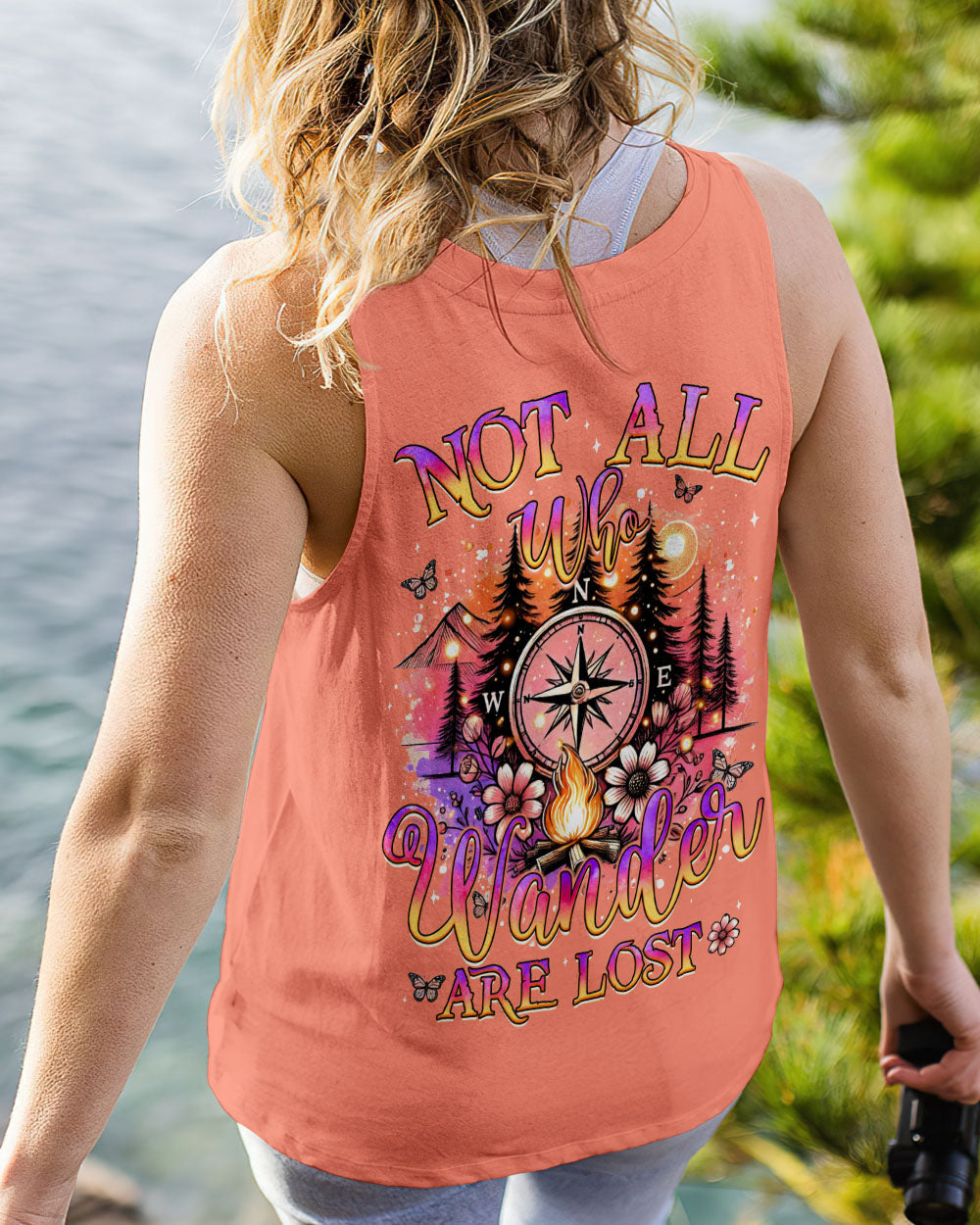 NOT ALL WHO WANDER ARE LOST COMPASS ALL OVER PRINT - TYQY2506244