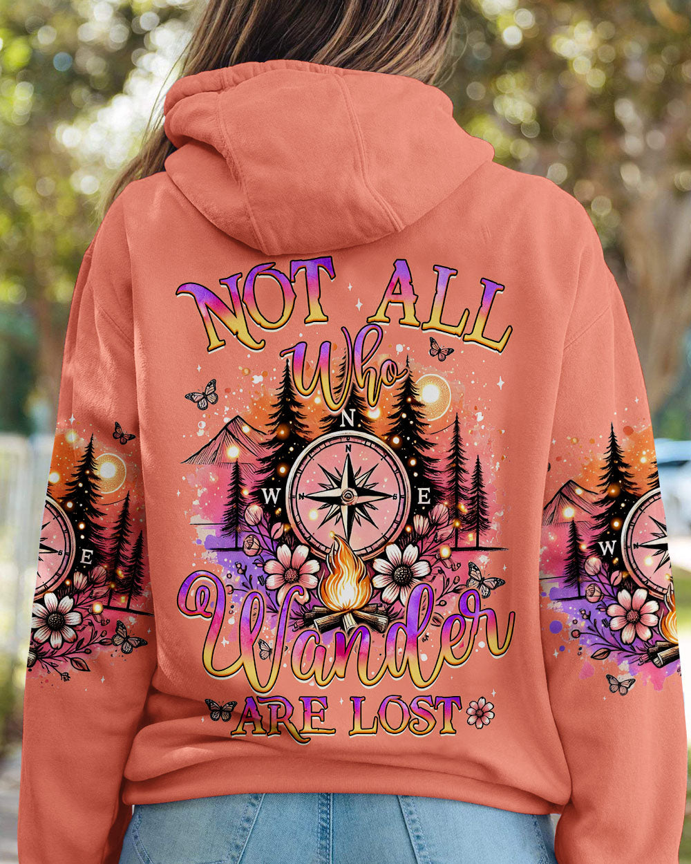 NOT ALL WHO WANDER ARE LOST COMPASS ALL OVER PRINT - TYQY2506244
