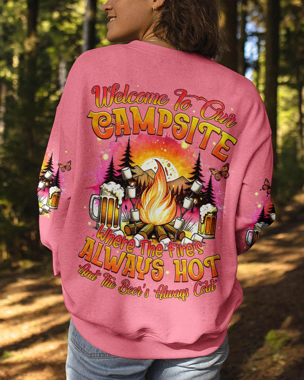 WELCOME TO OUR CAMPSITE ALL OVER PRINT - TYQY2507242