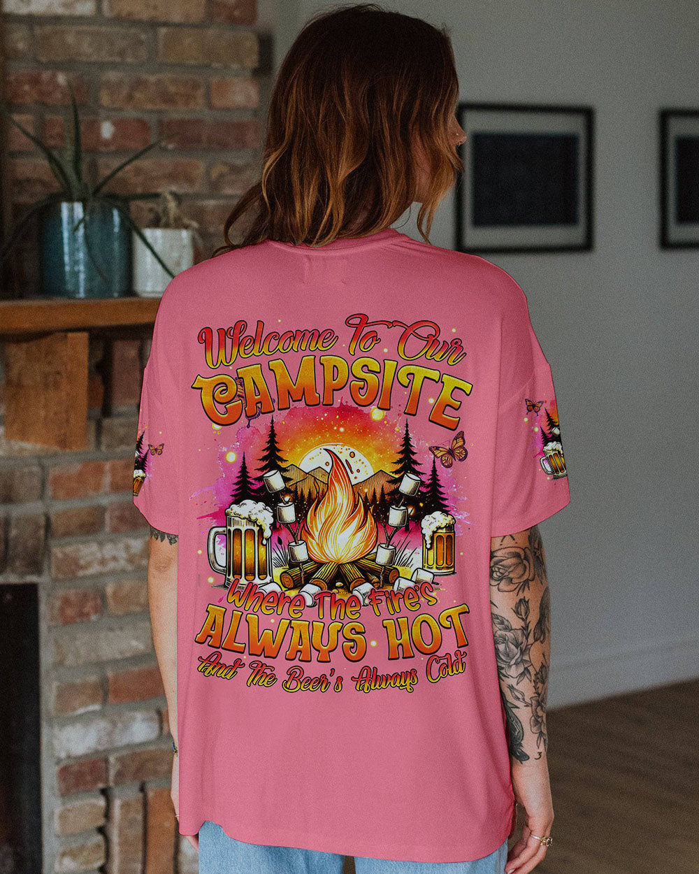 WELCOME TO OUR CAMPSITE ALL OVER PRINT - TYQY2507242