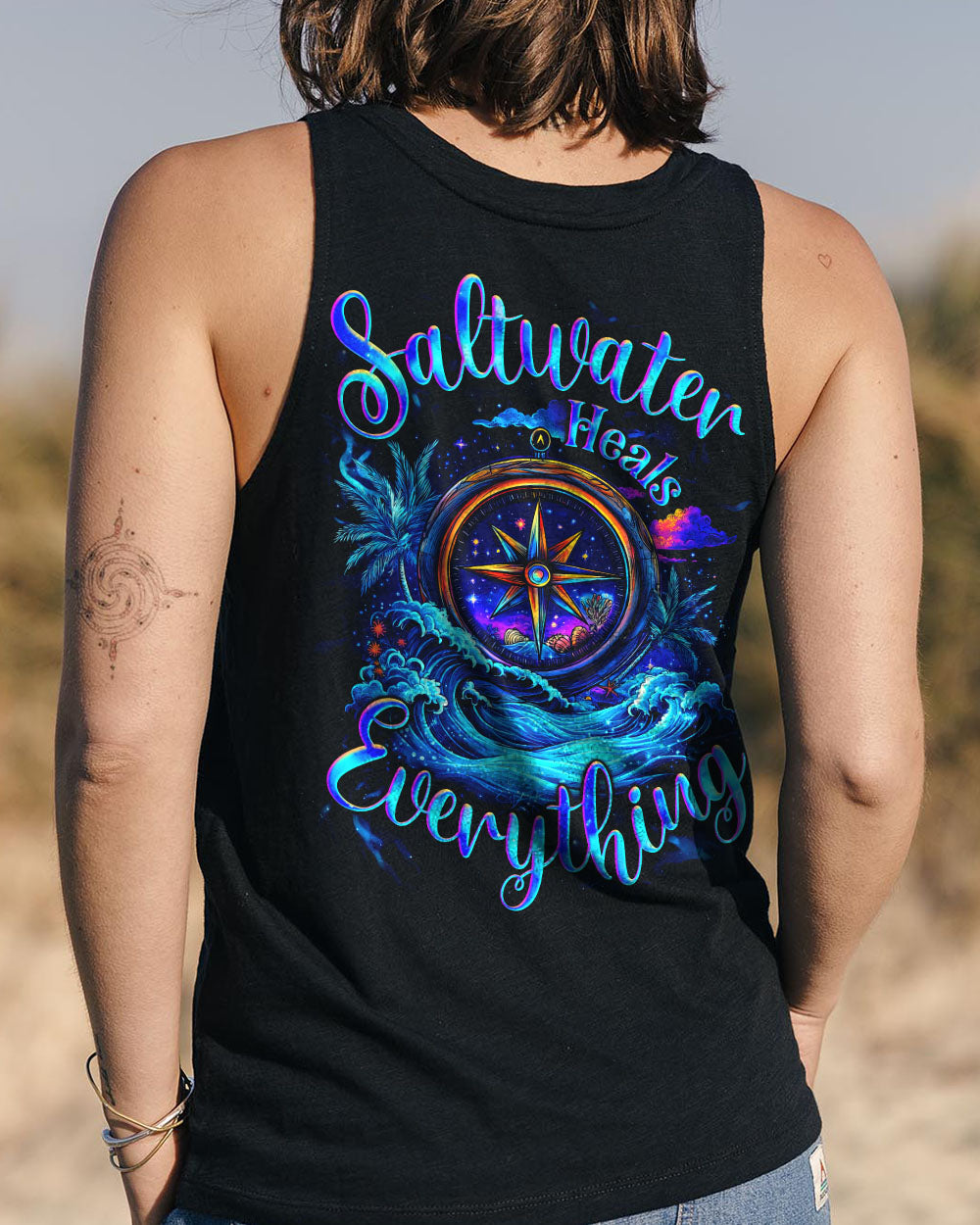 SALTWATER HEALS EVERYTHING COMPASS ALL OVER PRINT - TYQY2603252