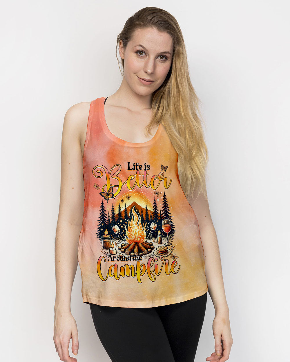 LIFE IS BETTER AROUND THE CAMPFIRE ALL OVER PRINT - TYQY2606242