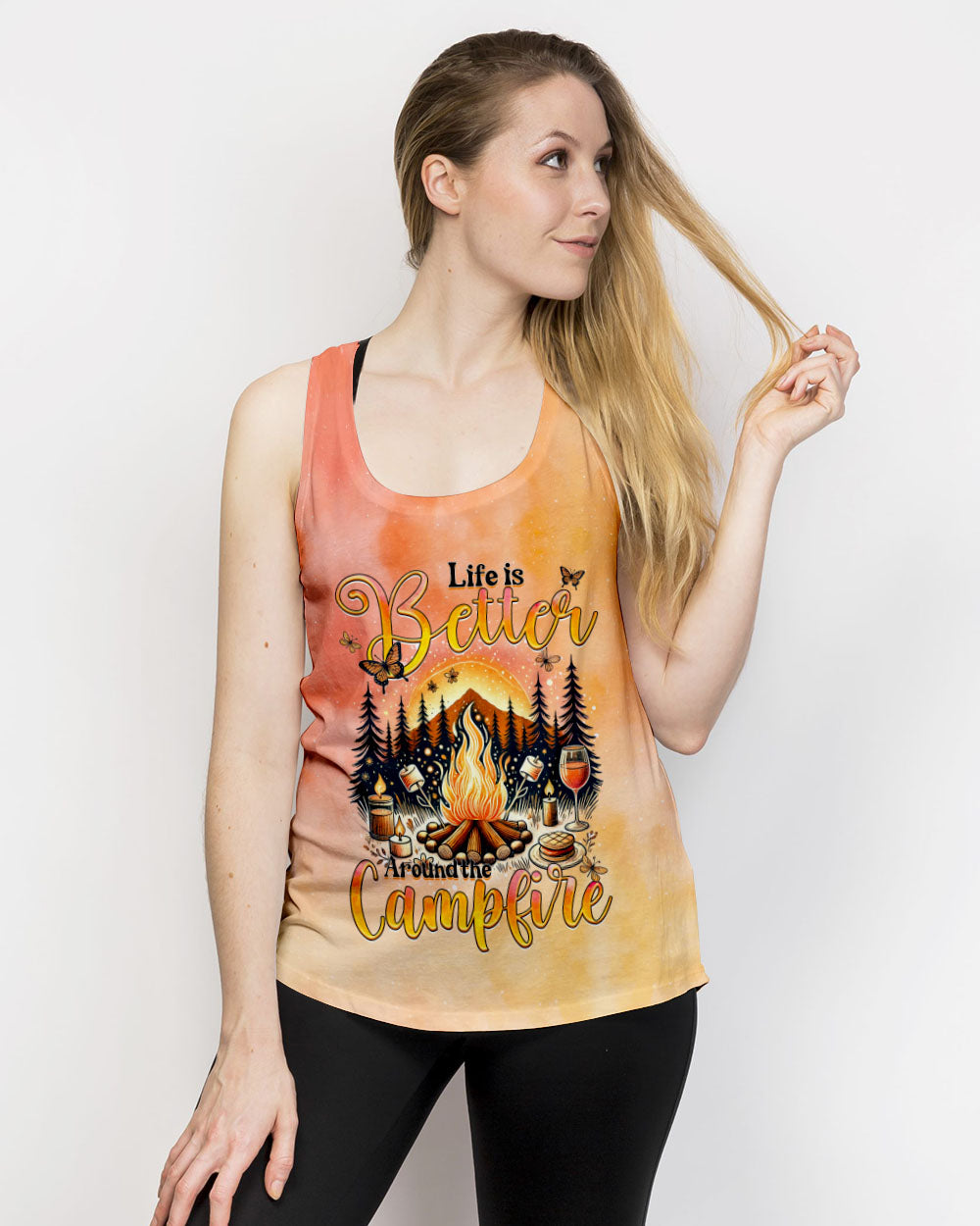 LIFE IS BETTER AROUND THE CAMPFIRE ALL OVER PRINT - TYQY2606242