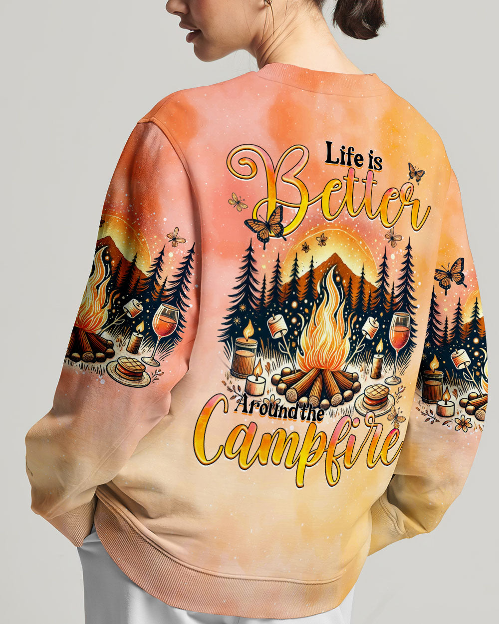 LIFE IS BETTER AROUND THE CAMPFIRE ALL OVER PRINT - TYQY2606242