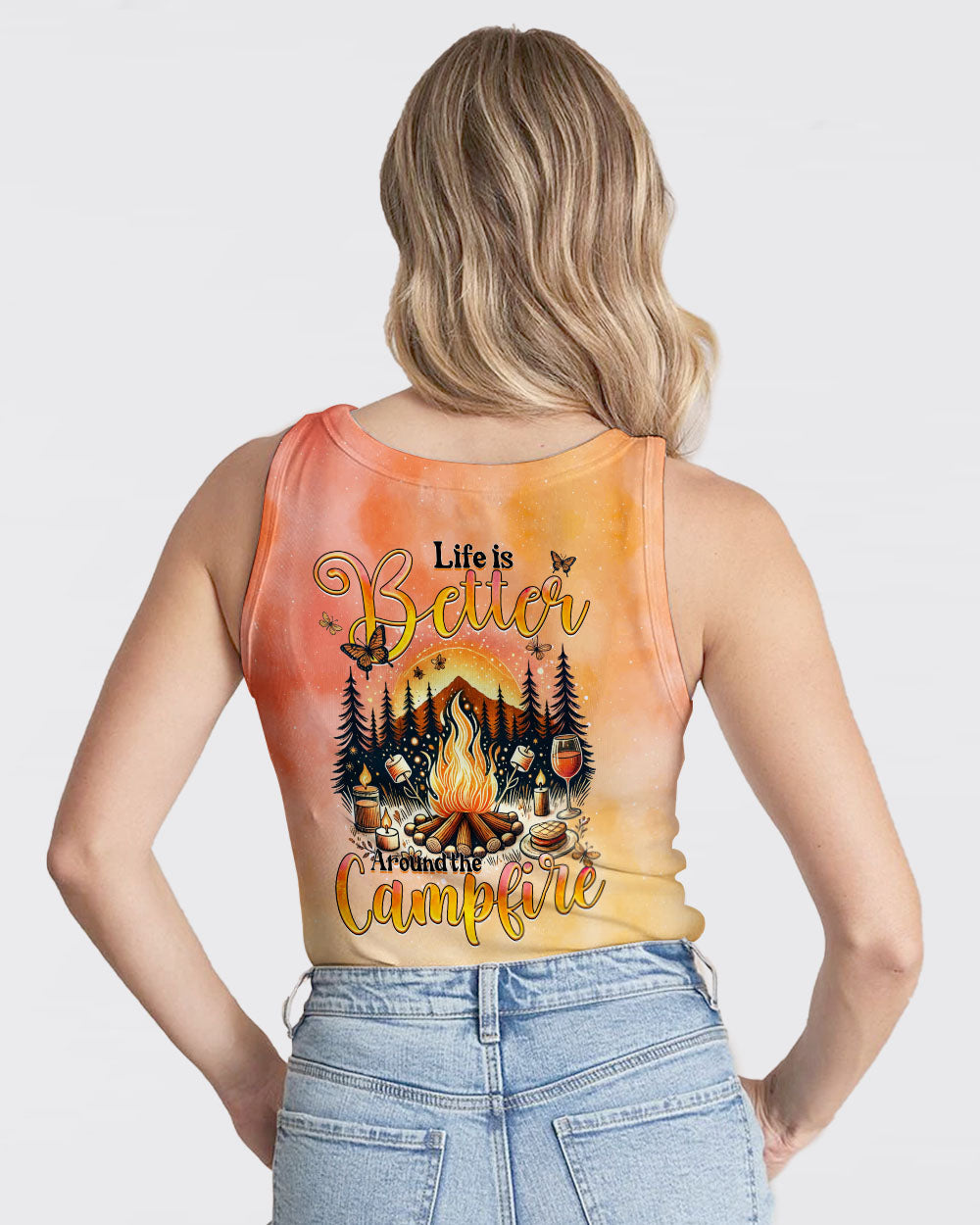 LIFE IS BETTER AROUND THE CAMPFIRE ALL OVER PRINT - TYQY2606242