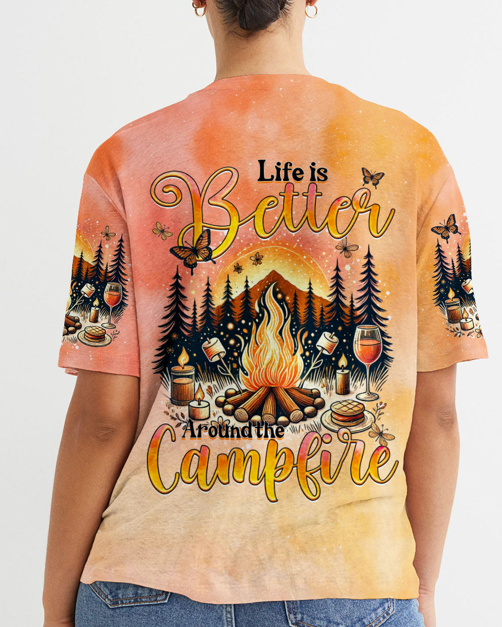 LIFE IS BETTER AROUND THE CAMPFIRE ALL OVER PRINT - TYQY2606242