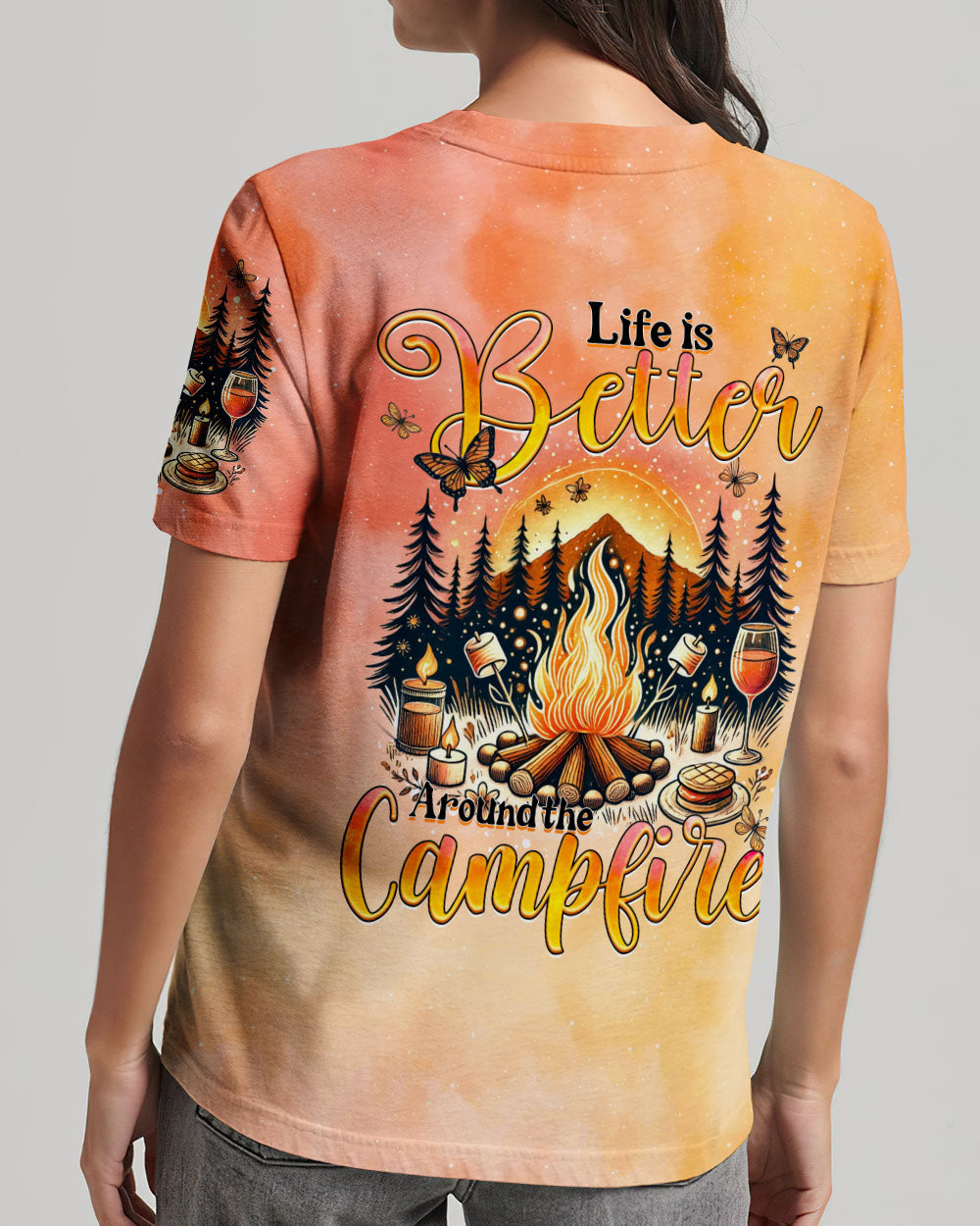 LIFE IS BETTER AROUND THE CAMPFIRE ALL OVER PRINT - TYQY2606242