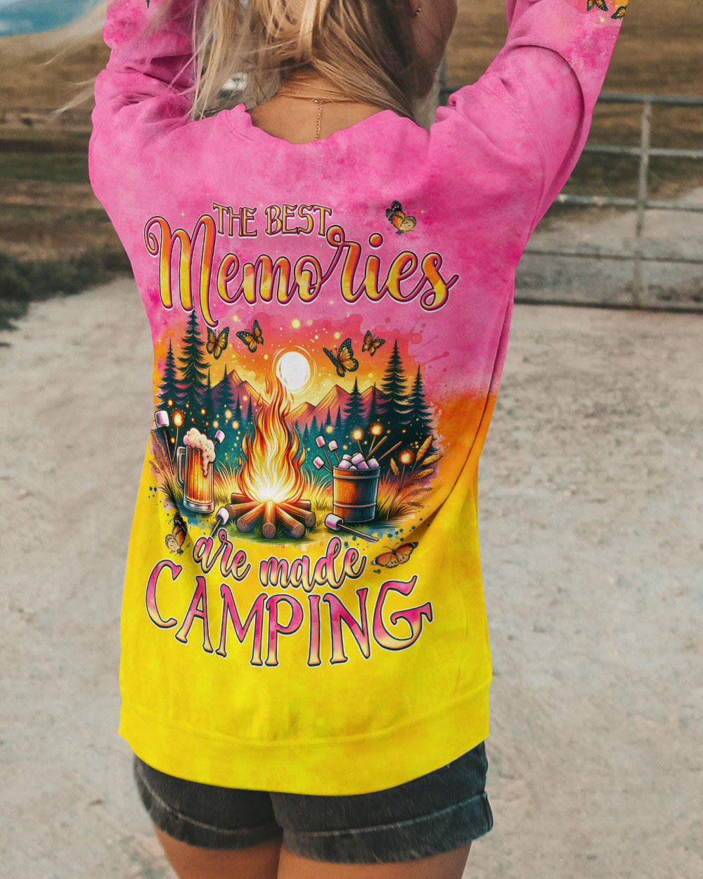 THE BEST MEMORIES ARE MADE CAMPING ALL OVER PRINT - TYQY2806244