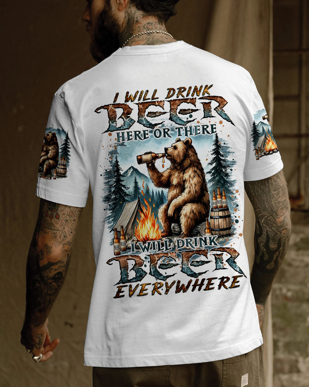 I WILL DRINK EVERYWHERE BIGFOOT ALL OVER PRINT - TYQY2808241