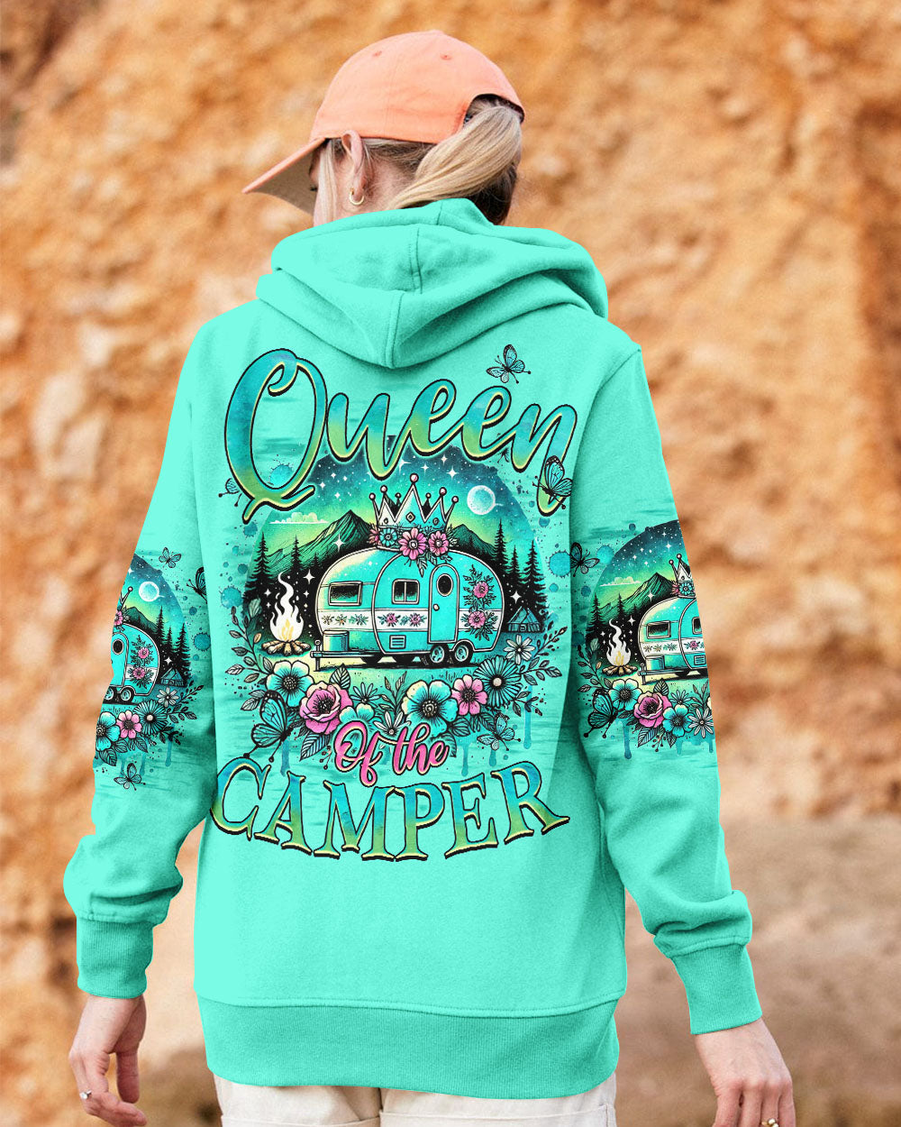 QUEEN OF THE CAMPER ALL OVER PRINT - TYQY2907242