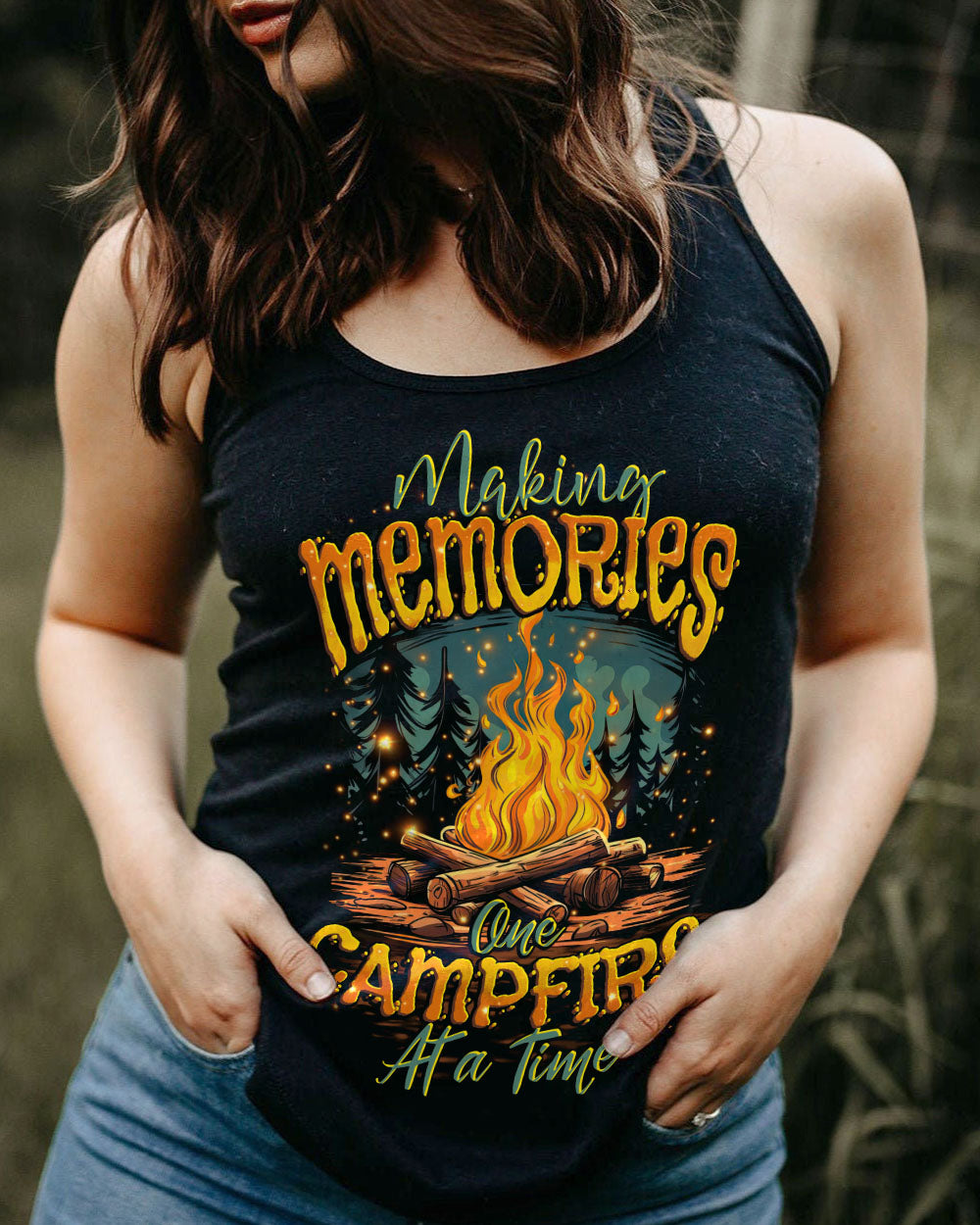 MAKING MEMORIES ONE CAMPFIRE AT A TIME ALL OVER PRINT - TYTD0108251