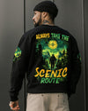 ALWAYS TAKE THE SCENIC ROUTE BIGFOOT ALL OVER PRINT - TYTD0302252