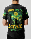 ALWAYS TAKE THE SCENIC ROUTE BIGFOOT ALL OVER PRINT - TYTD0302252