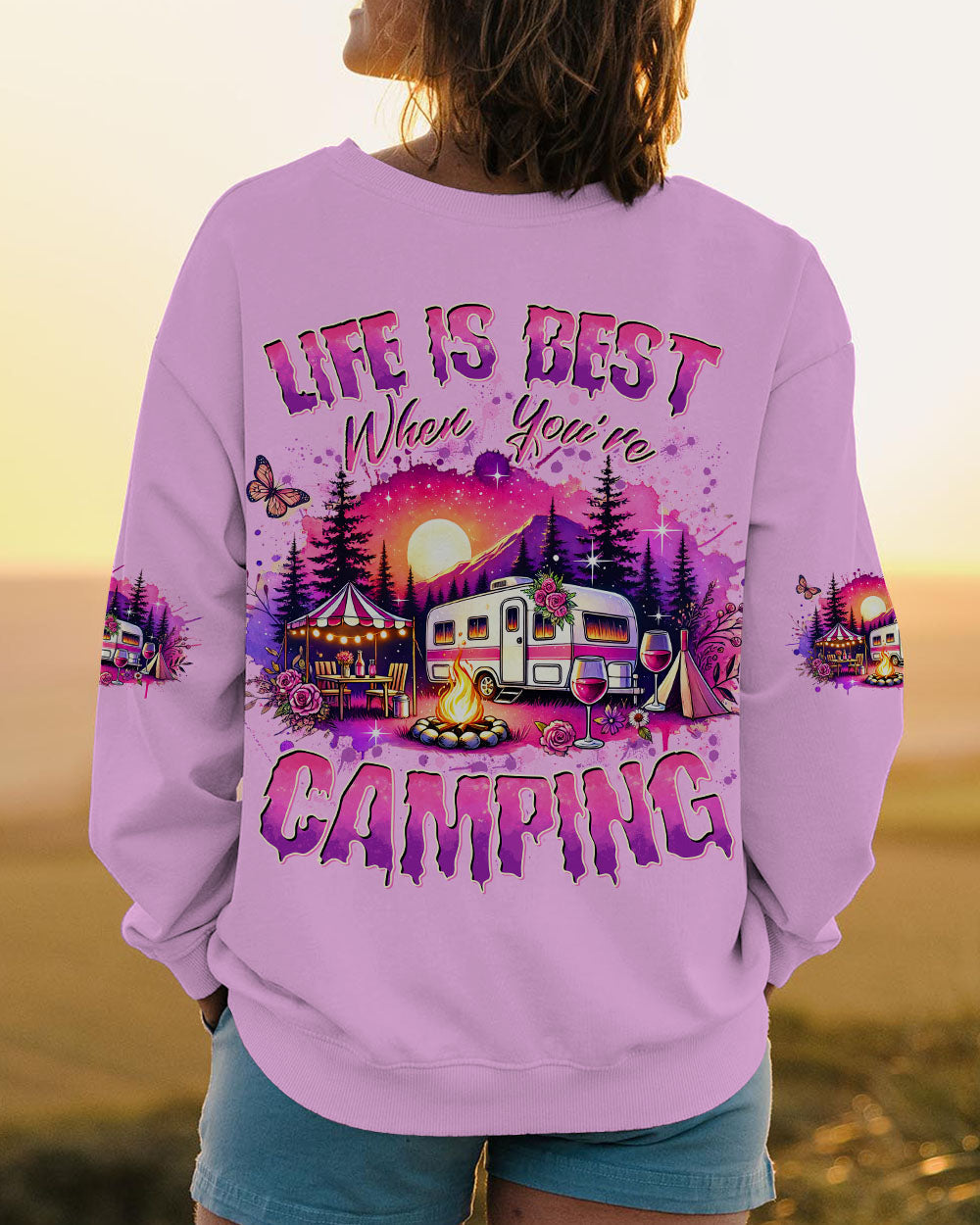 LIFE IS BEST WHEN YOU'RE CAMPING ALL OVER PRINT - TYTD0307241