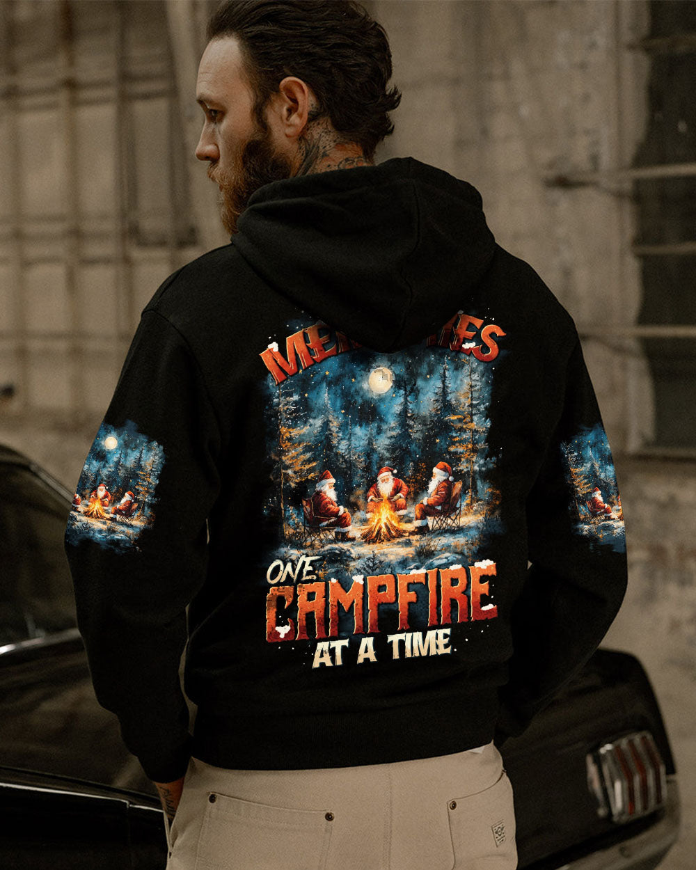 MAKING MEMORIES ONE CAMPFIRE AT A TIME CHRISTMAS ALL OVER PRINT - TYTD0310242