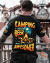 CAMPING IS AWESOME BEER MAKE IT AWESOMER ALL OVER PRINT - TYTD0506251