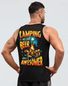 CAMPING IS AWESOME BEER MAKE IT AWESOMER ALL OVER PRINT - TYTD0506251