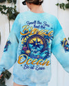SMELL THE SEA FEEL THE BREEZE COMPASS ALL OVER PRINT - TYTD0904251