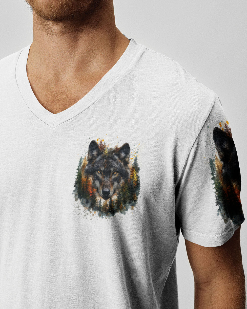 THE CLOSER I GET TO NATURE WOLF ALL OVER PRINT - TYTD1109241