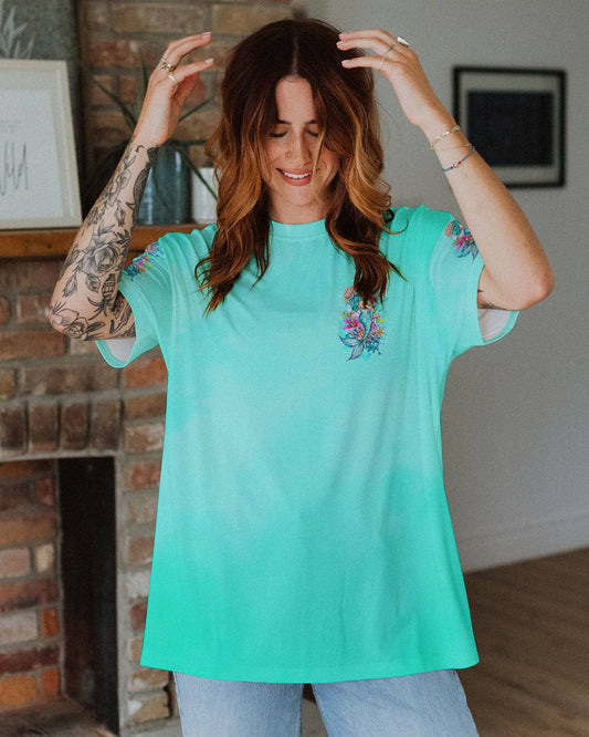 THE CLOSER I GET TO NATURE MERMAID ALL OVER PRINT - TYTD1308241