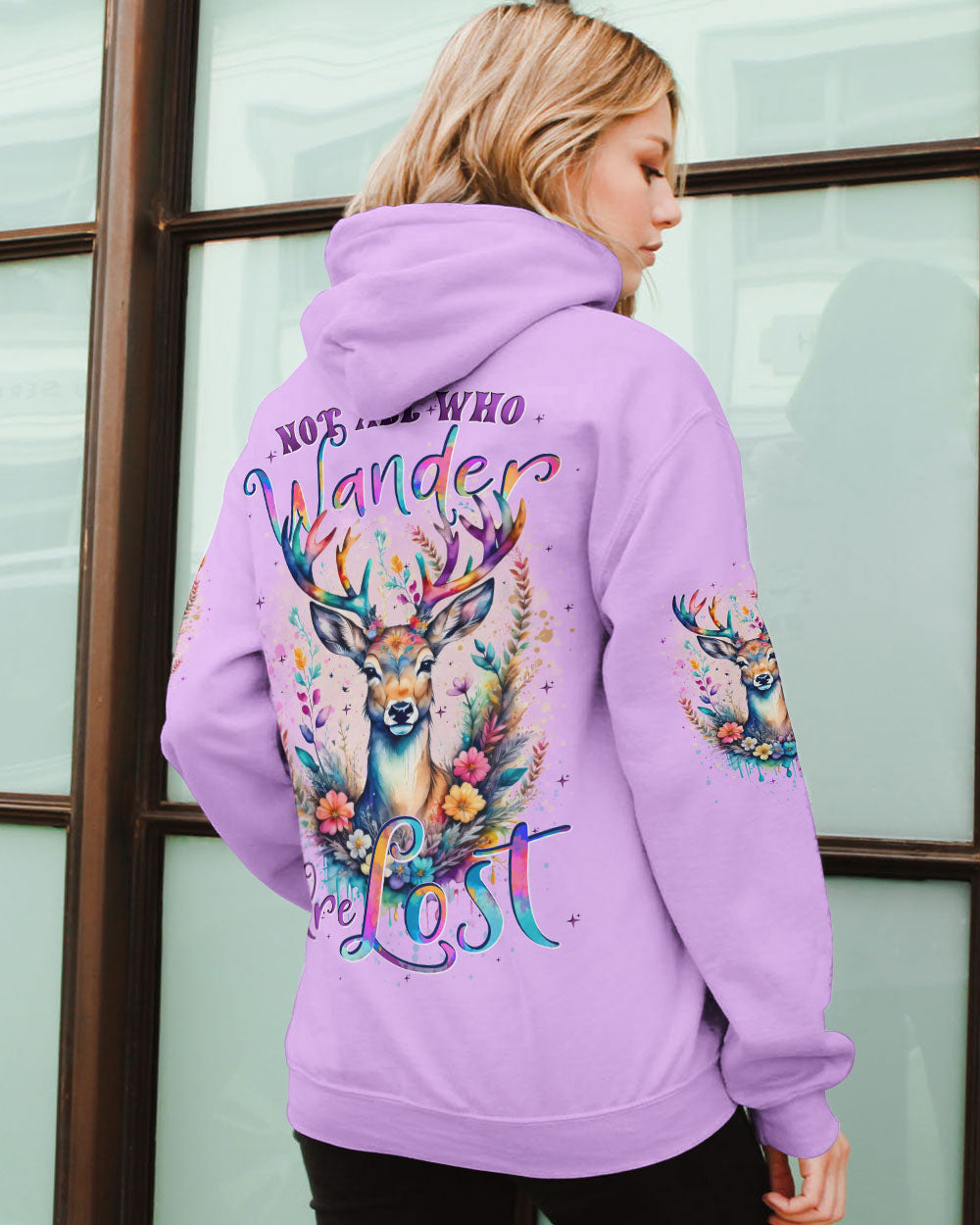 NOT ALL WHO WANDER ARE LOST DEER ALL OVER PRINT - TYTD1410243