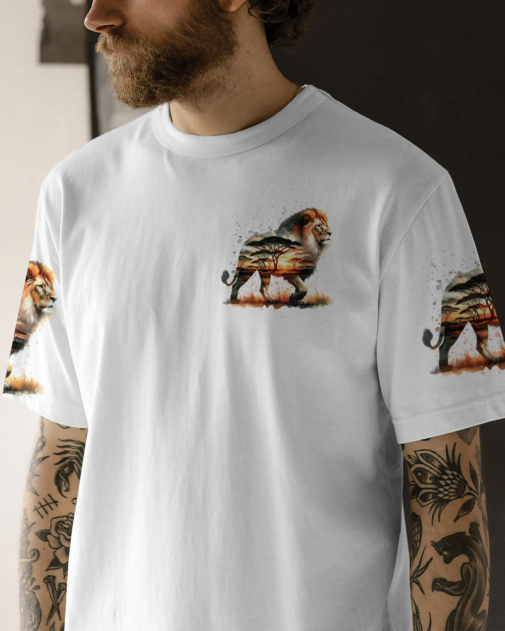 NOT ALL WHO WANDER ARE LOST LION ALL OVER PRINT - TYTD1809242